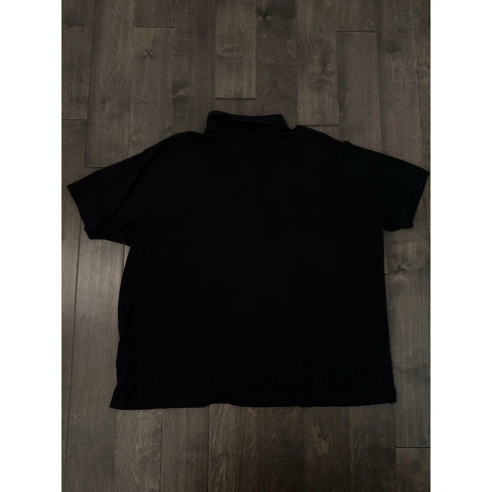 Ralph Lauren Mens Short Sleeve Black Classic Fit Polo Shirt Size 4XLT Flesh Pony